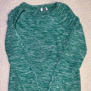OLD NAVY | Green Knitted Sweater with Zipper